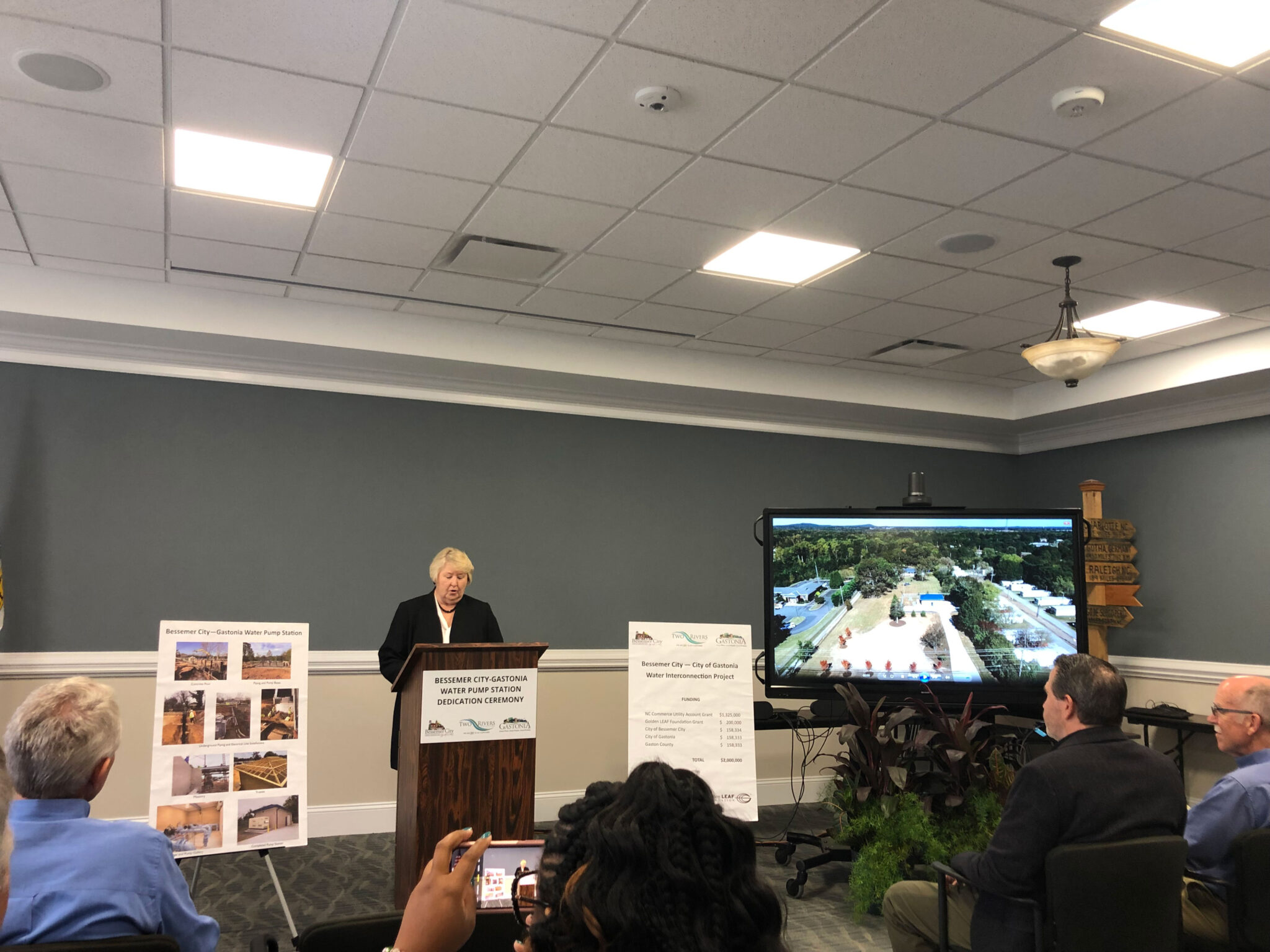 McGill Attends the Bessemer CityGastonia Water Pump Station Dedication