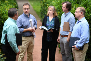 Hky land planning team standing in garden 4 h glenn hilton park 05 2019