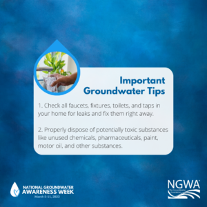 Tips for groundwater awareness week