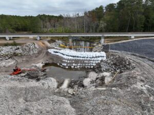 Boiling Spring Lakes dam reconstruction