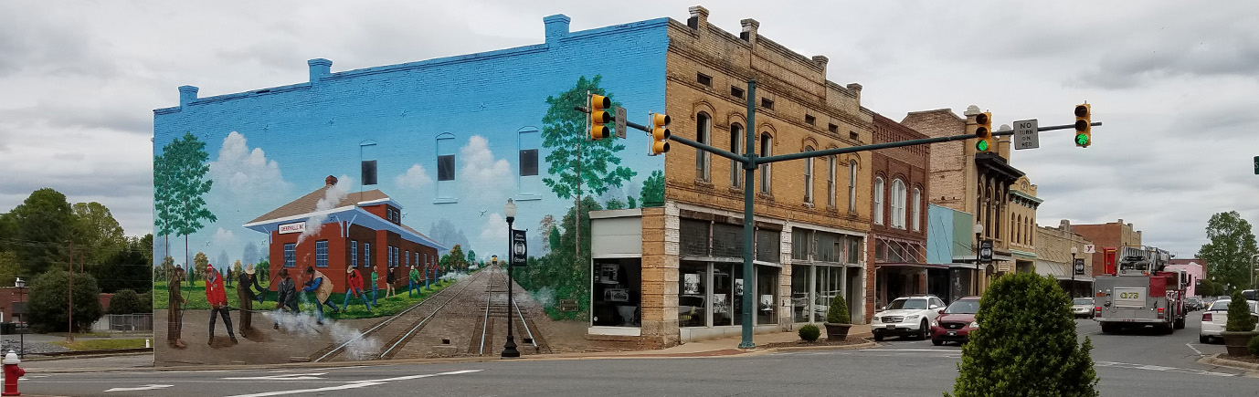 Building Resilience Through Interconnection at Cleveland County Water 4 Cherryville Downtown. McGill is creating resilience for Cherryville through the Cleveland County Water interconnection