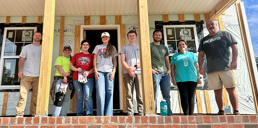 McGill Hickory Office, volunteering for Habitat for Humanity.