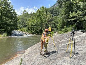 The Rocky Broad River prior to Hurricane Helene and as it will be once restored.